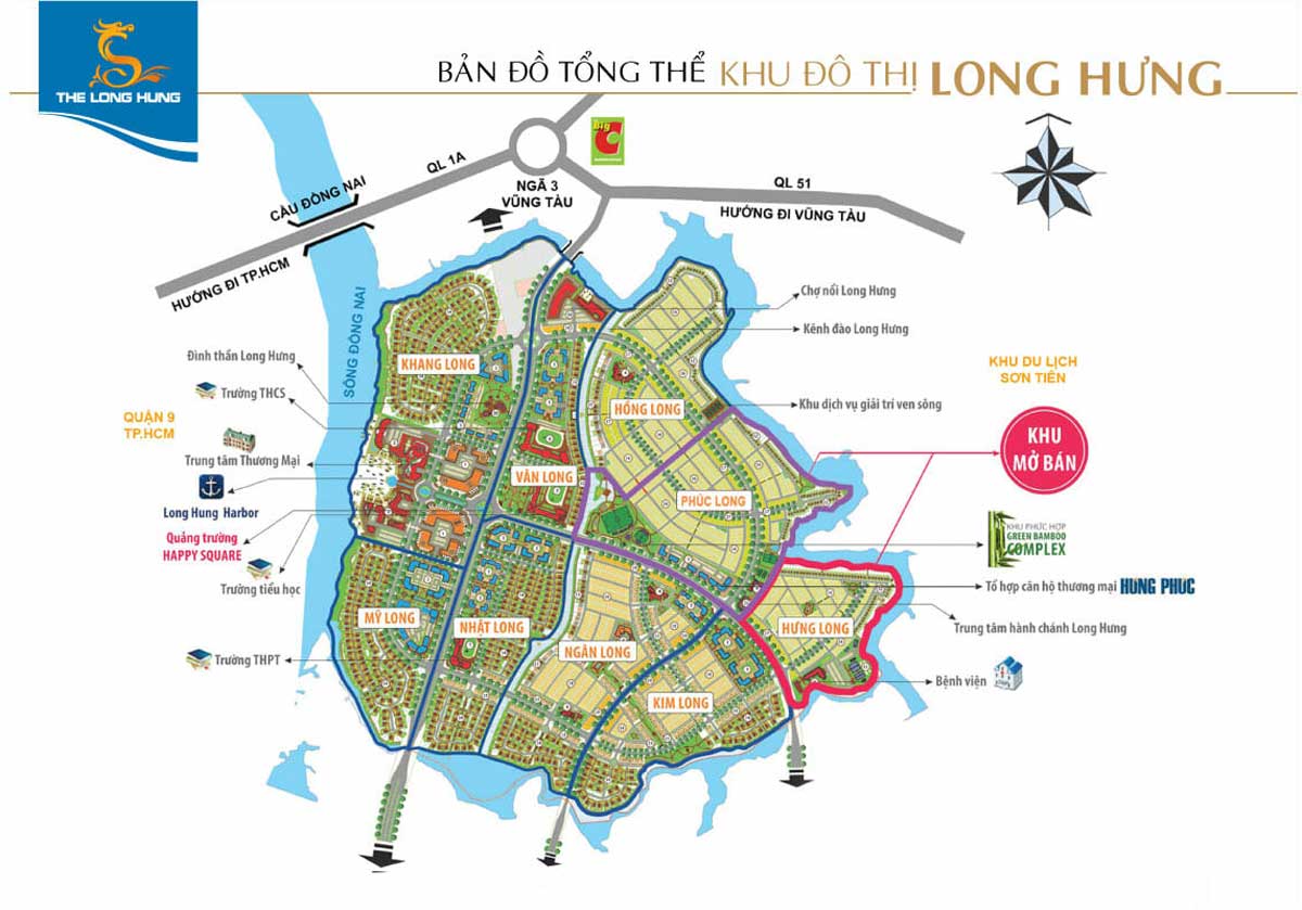Mặt bằng tổng thể dự án Long Hưng City