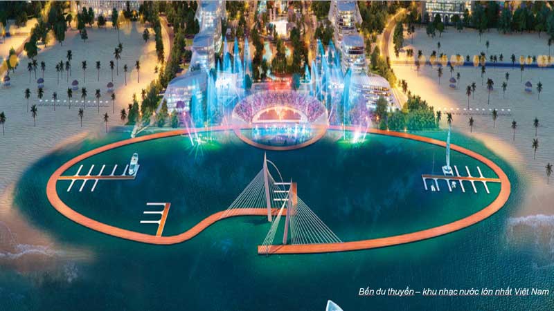 Khu bến du thuyền nhạc nước của dự án