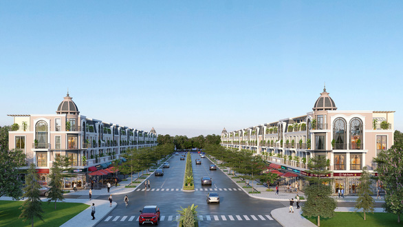 Phối cảnh đại lộ thương mại trung tâm Imperia Grand Plaza Đức Hòa tại thị trấn Hậu Nghĩa, huyện Đức Hòa, tỉnh Long An