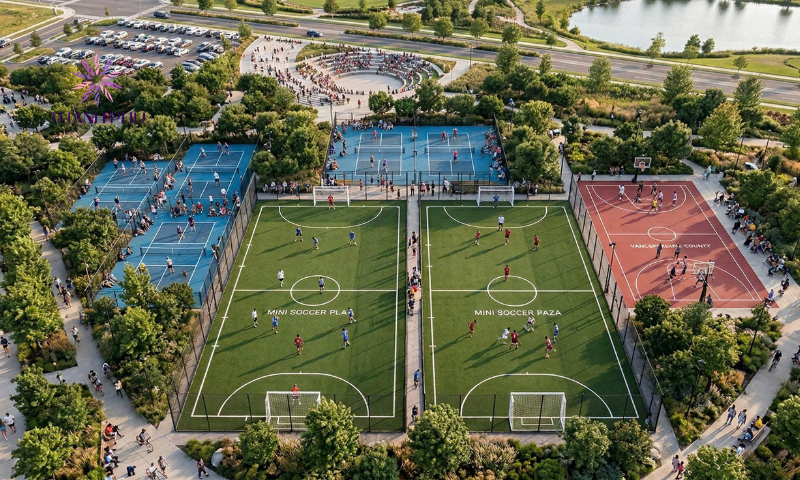 Khu thể thao đa năng tại Thanh Phú Centre Point
