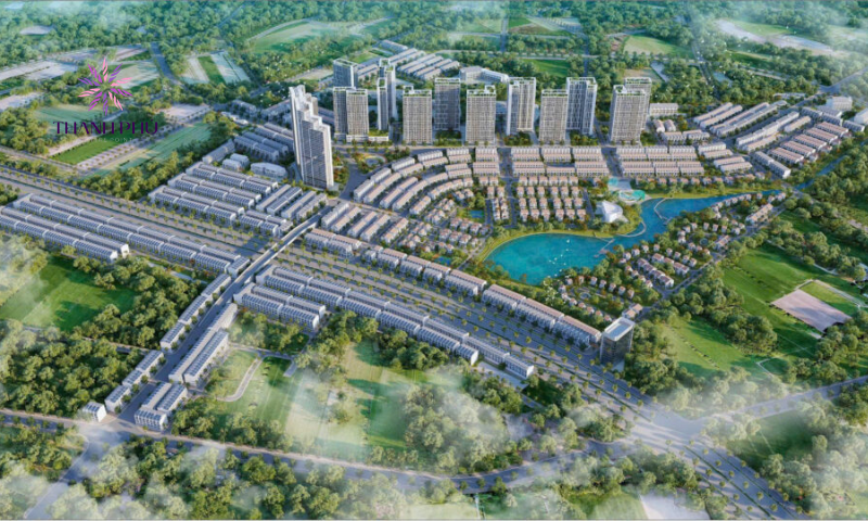 Tổng thể dự án Thanh Phú Centre Point nhìn từ trên cao