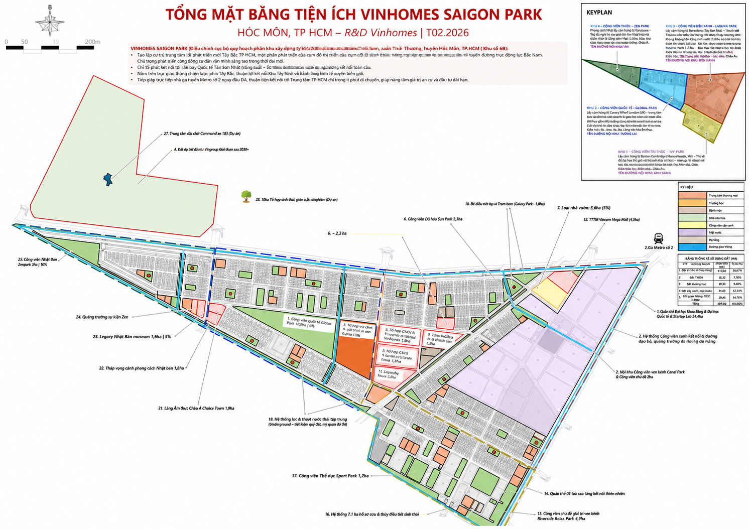 Quy hoạch mặt bằng Vinhomes Saigon Park